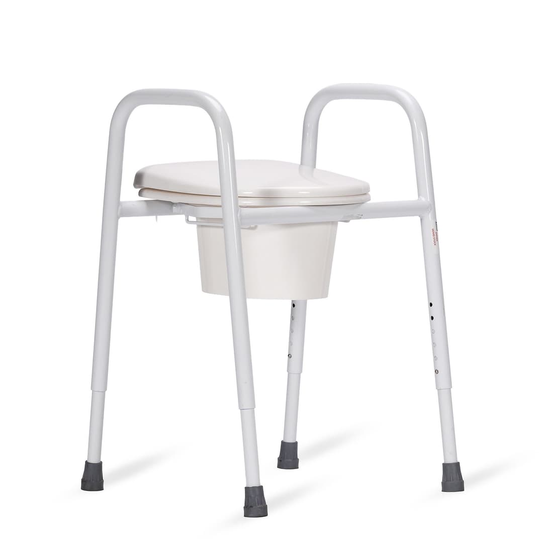 Over Toilet Frame Seat with Splash Guard