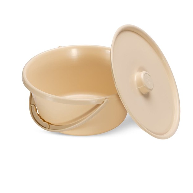 Commode Bowl with Handle and Lid