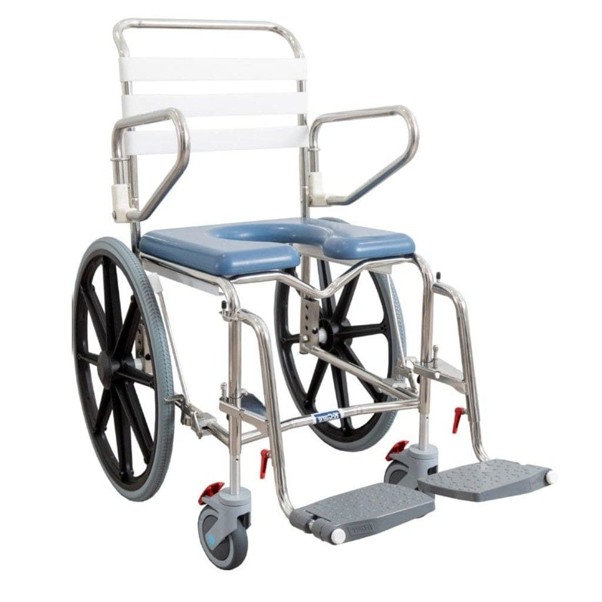 Self Propel Mobile Shower Commode – Height Adjust-KA120SR-HA