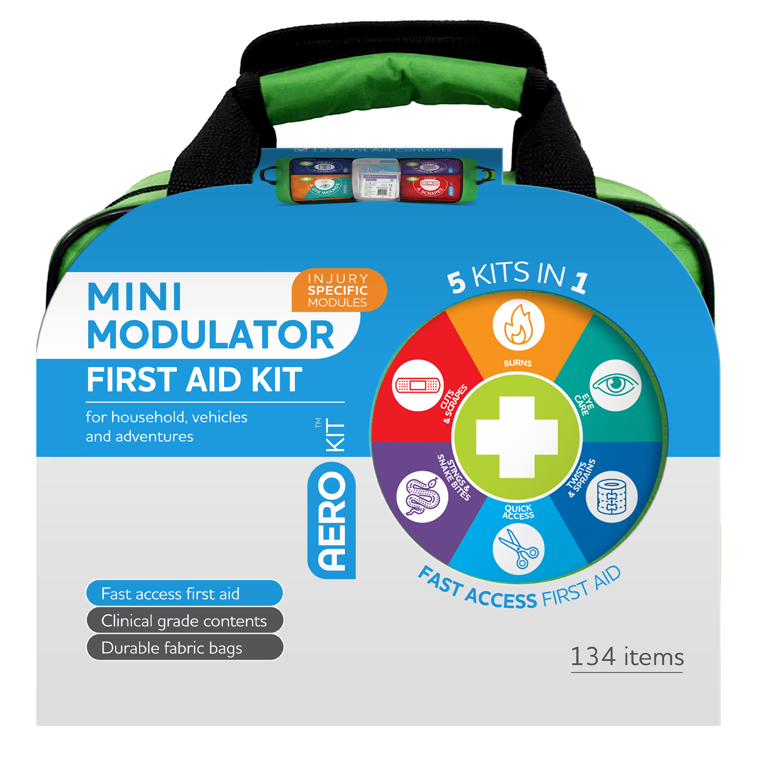 AEROKIT 3 Series Modulator Mini Softpack First Aid 25 x 15 x 21.5cm