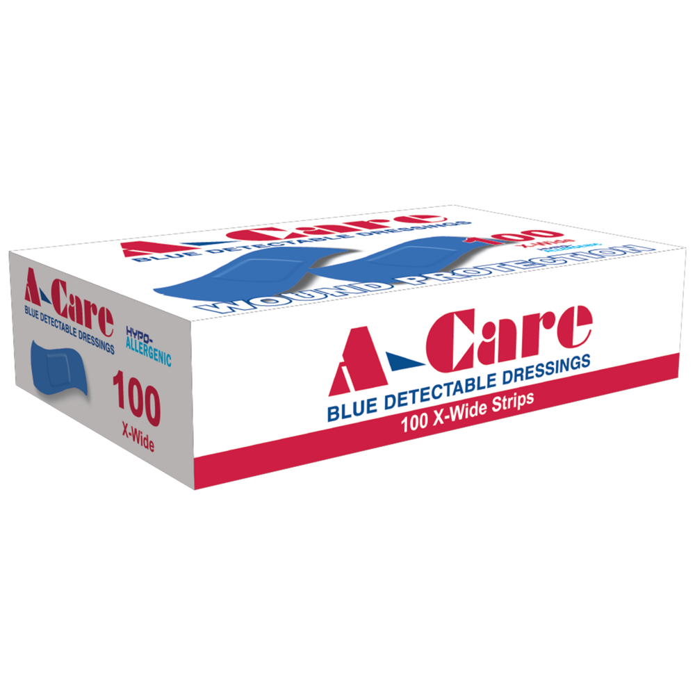 Blue Detectable Dressings  7.5 x 2.5cm ( Box of 100 )