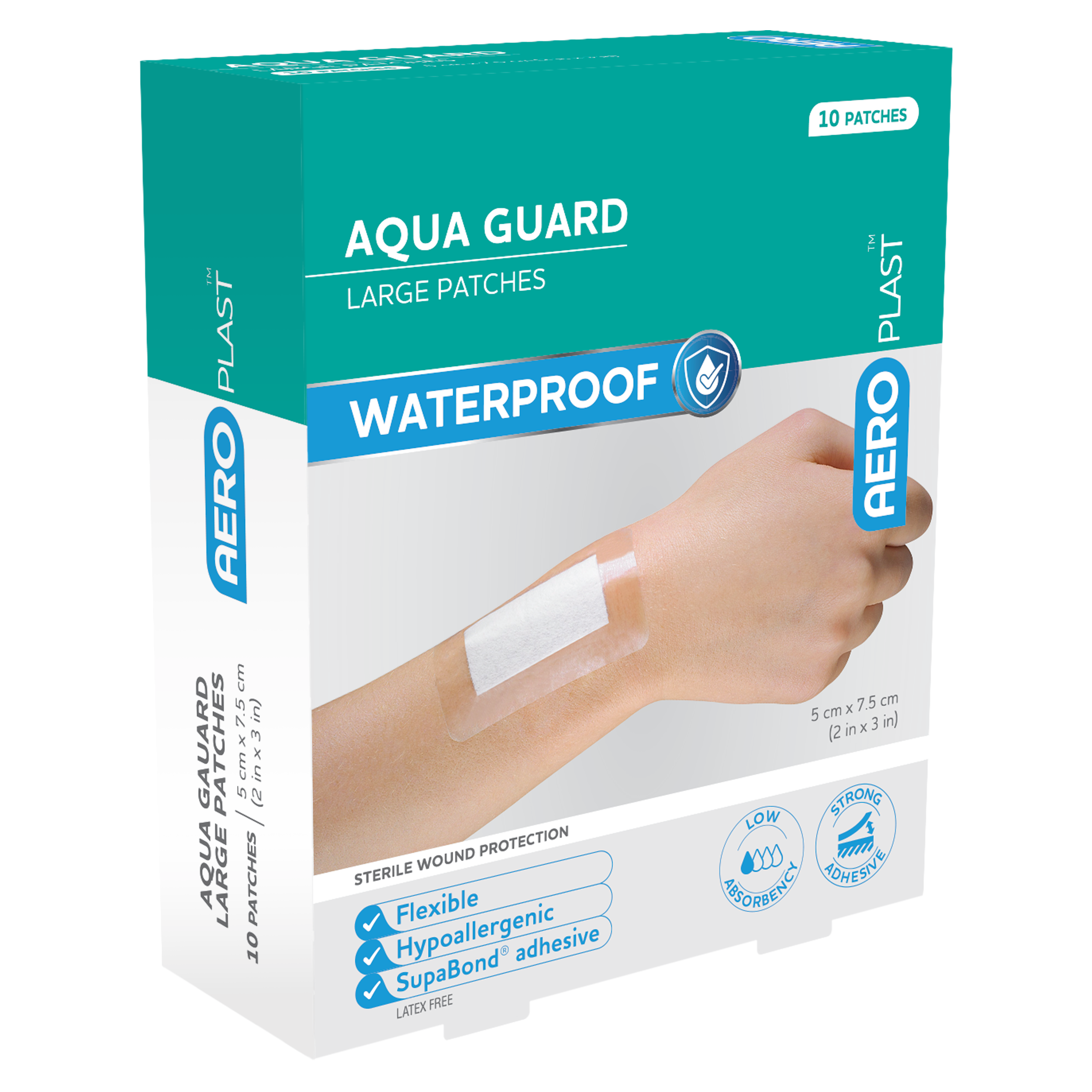 Large Waterproof Bandages (7.5 x 5cm )