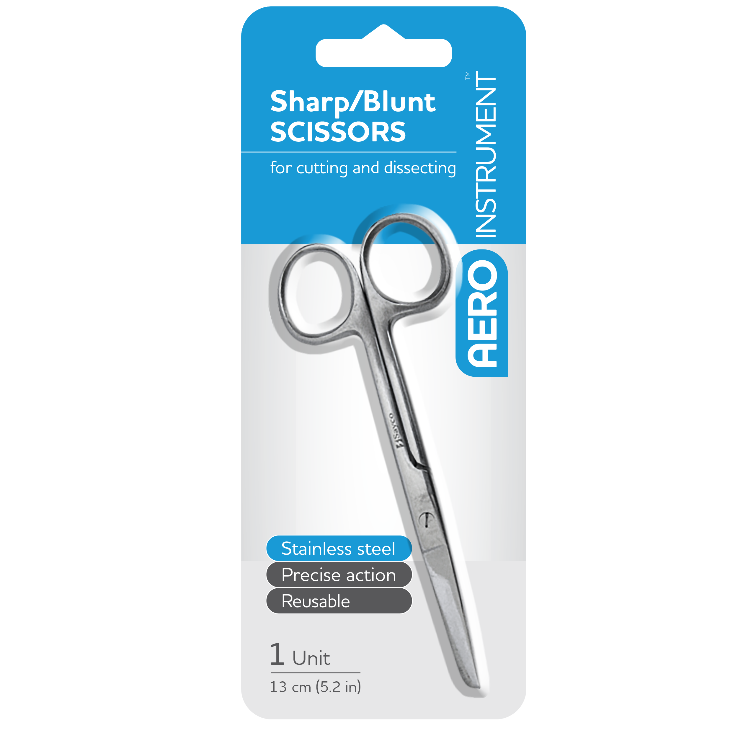 Stainless Steel Sharp/Blunt Scissors ( 13cm )