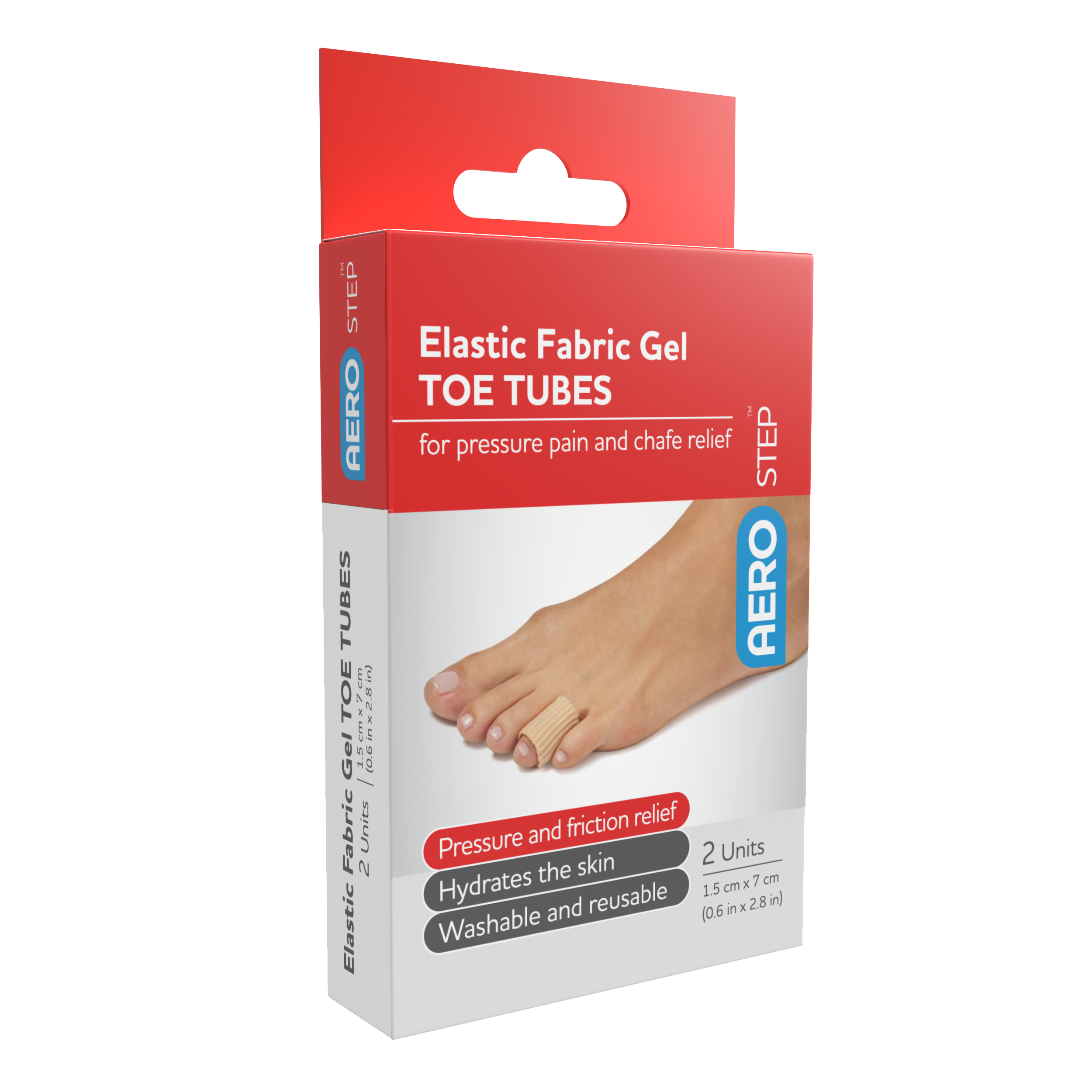 Fabric Gel Tube Toe Protector 1.5 x 7cm ( Box of 2 )