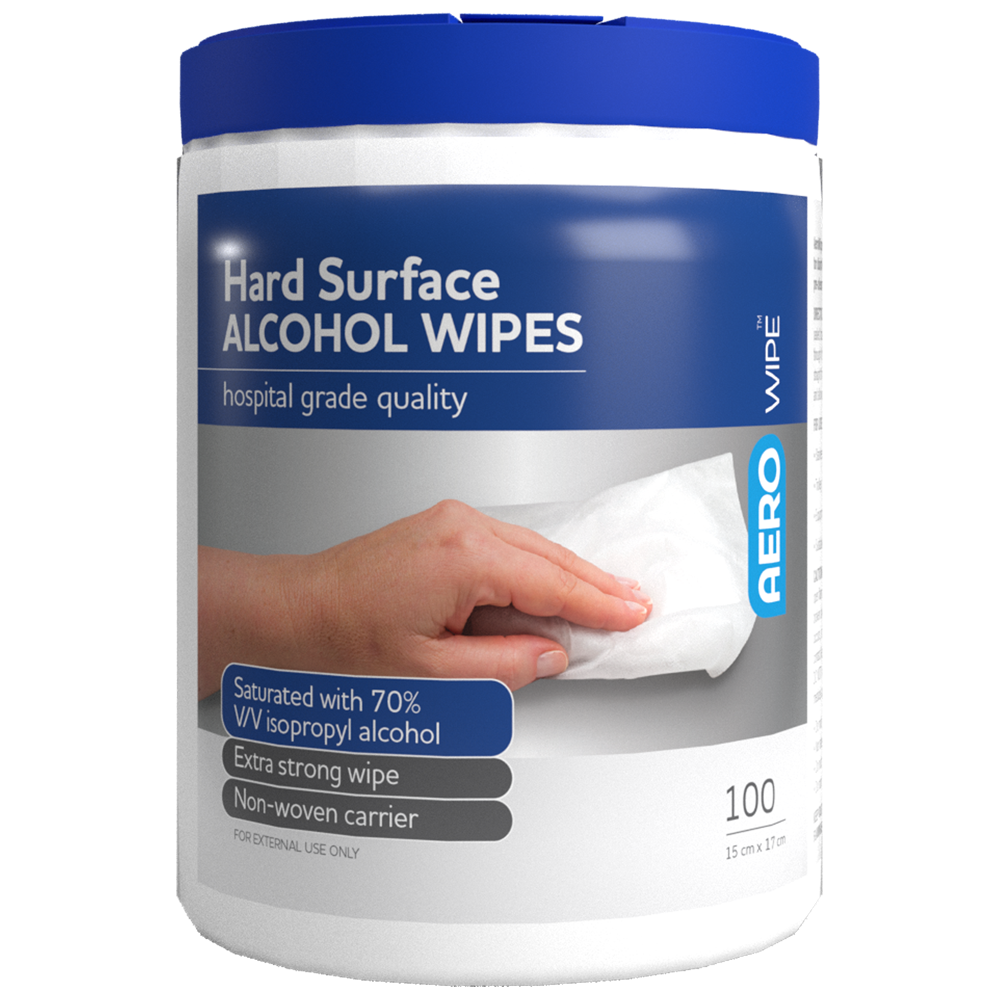 Bactericidal Alcohol Hard Surface Wipes ( Tub of 100 )