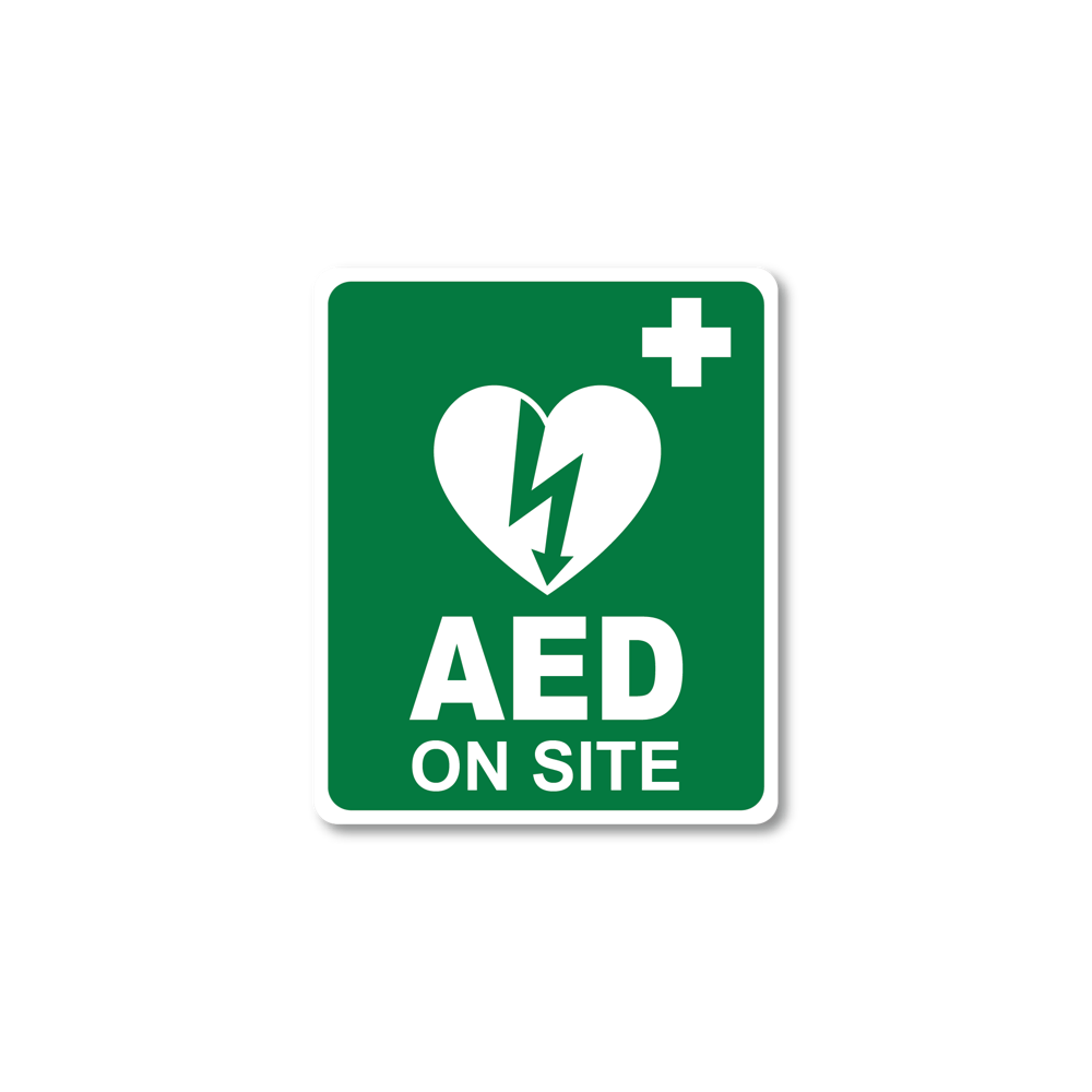 AED On Site Sticker (10 x 12cm)