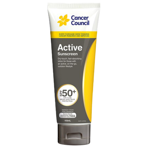 CANCER COUNCIL SPF50+ Active Sunscreen Tube