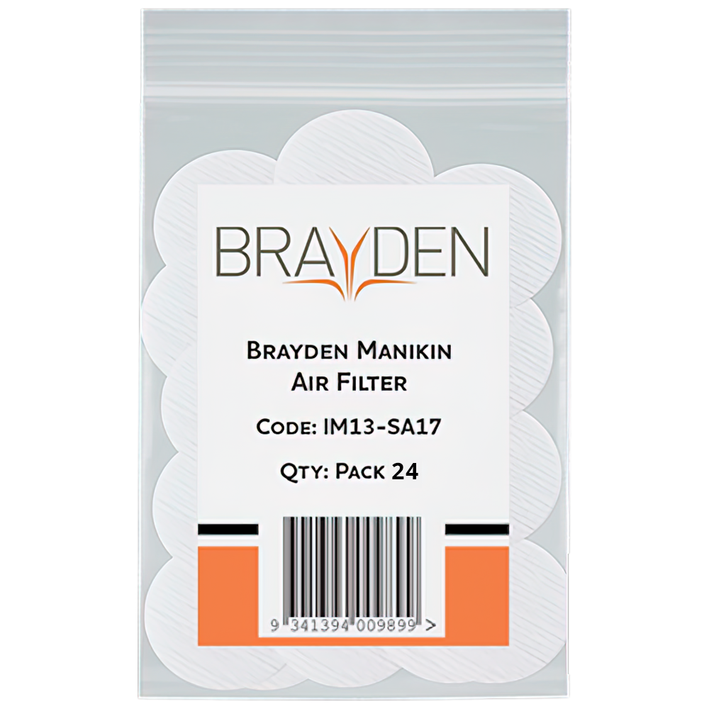 BRAYDEN Manikin Air Filter - Adult Pack/24