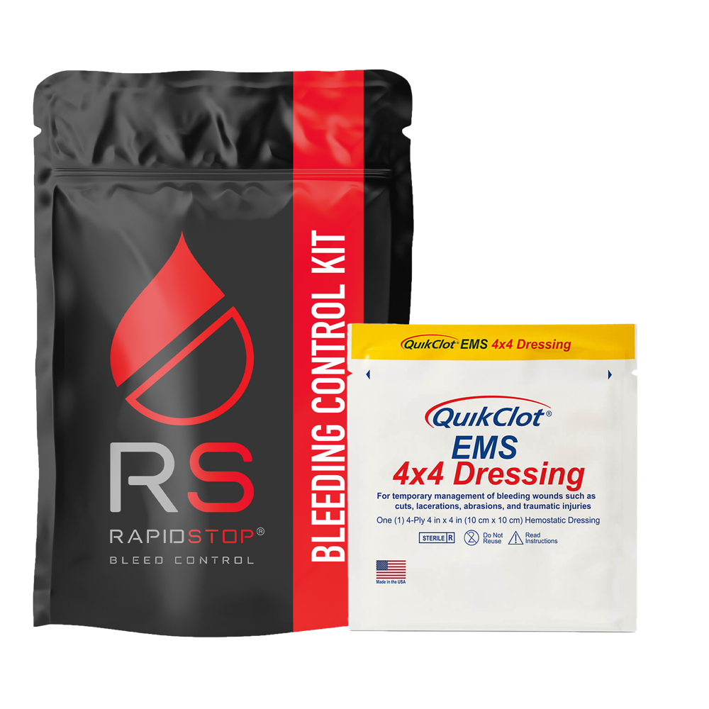 RAPIDSTOP Small Bleed Control Pack with QUIKCLOT