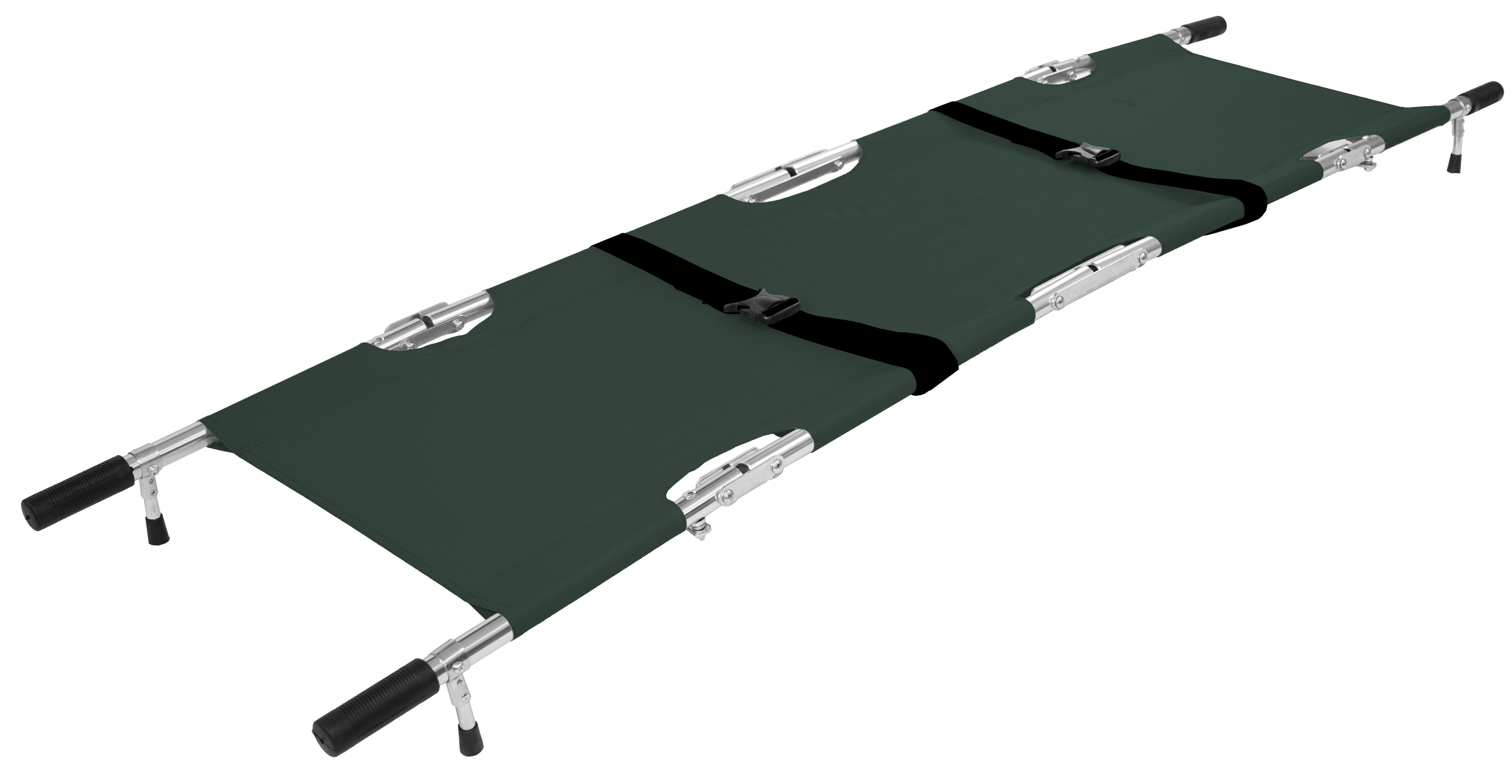AERORESCUE Alloy Quad-Fold Emergency Pole Stretcher with Carry Case