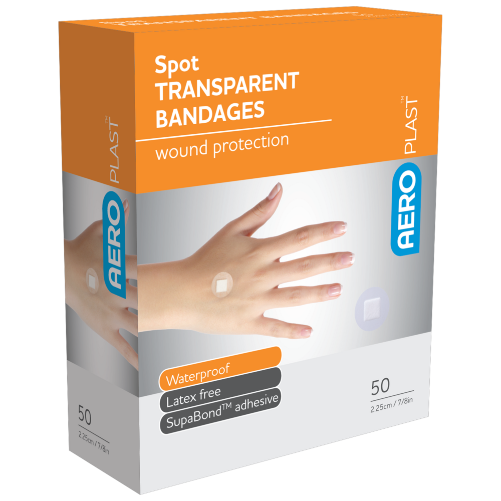 Transparent Spot Dressings 2.25 x 2.25cm ( Box of 50 )