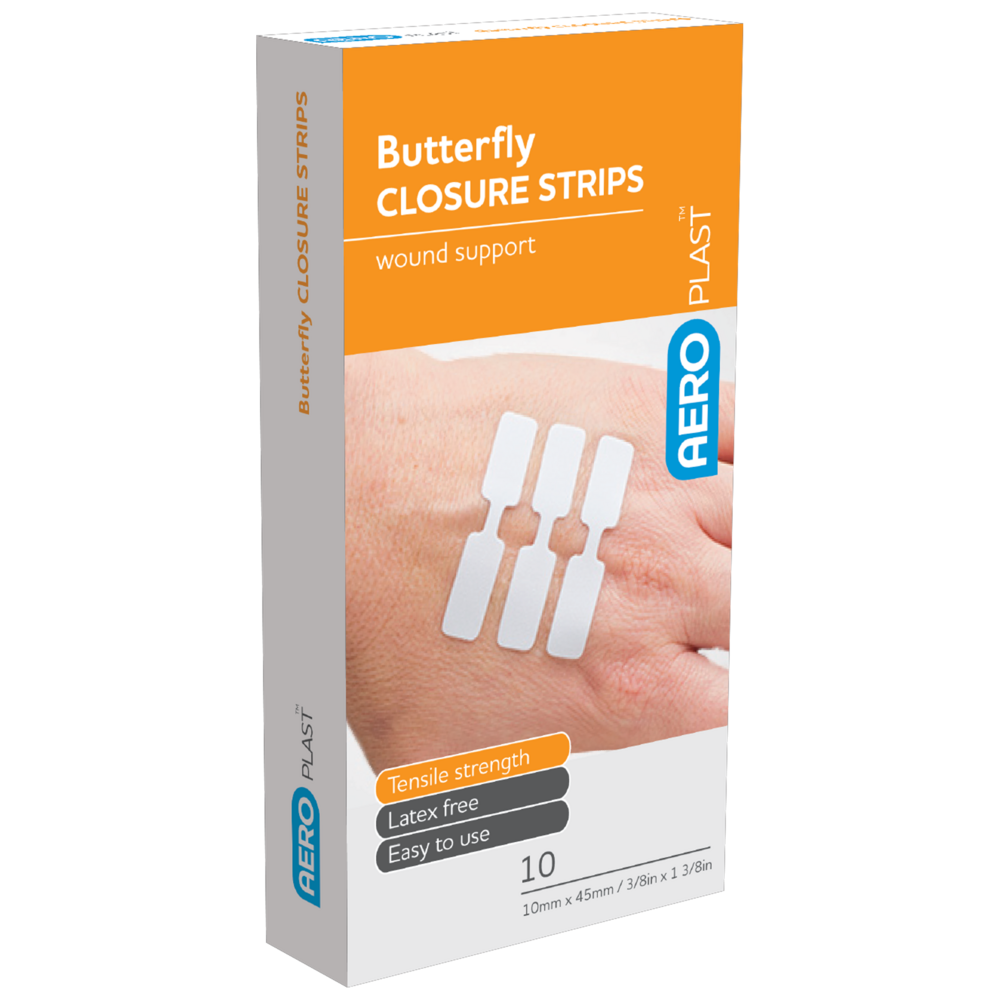 Butterfly Wound Closures 45 x 10mm  (Box of 10)
