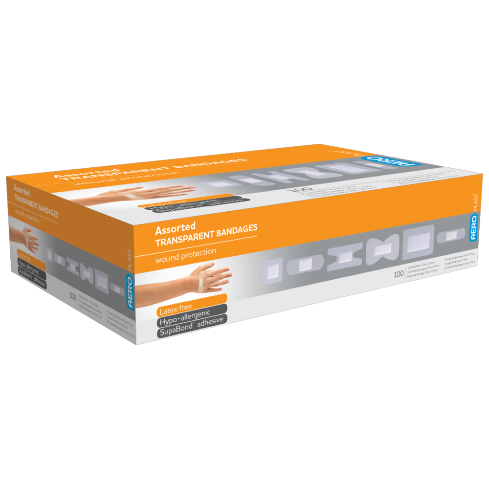 Transparent Assorted Dressings ( Box of 100 )
