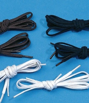 Pair White Shoelaces (3mm x 66cm)