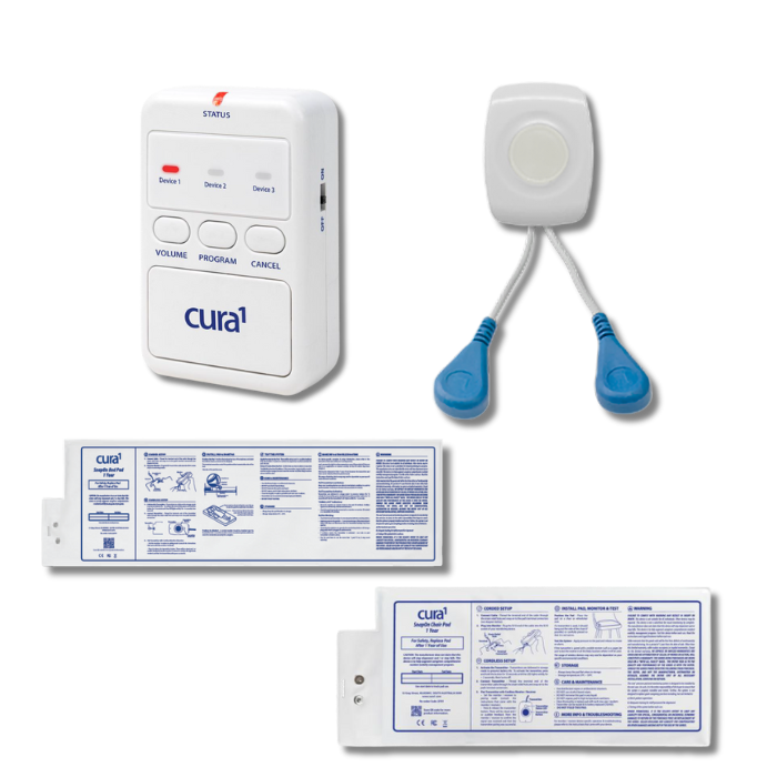 Snap On Bed Kit, Chair Kit and Bed and Chair Kit - incl. Pager with cover, Pads and Transmitter