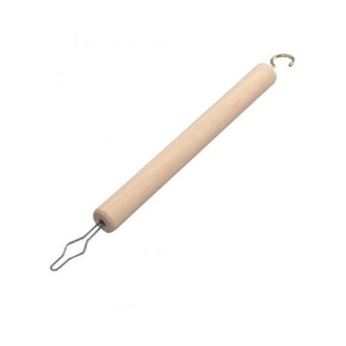 Button Hook and Zip Puller (Wooden Handle)