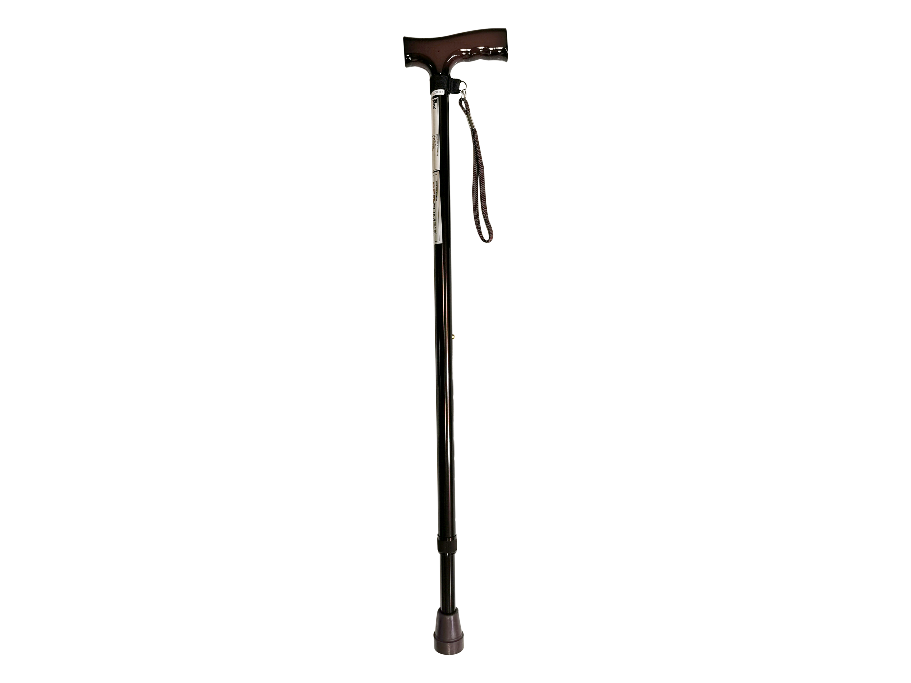 WALKING STICK "T" WOODEN/PLASTIC HANDLE