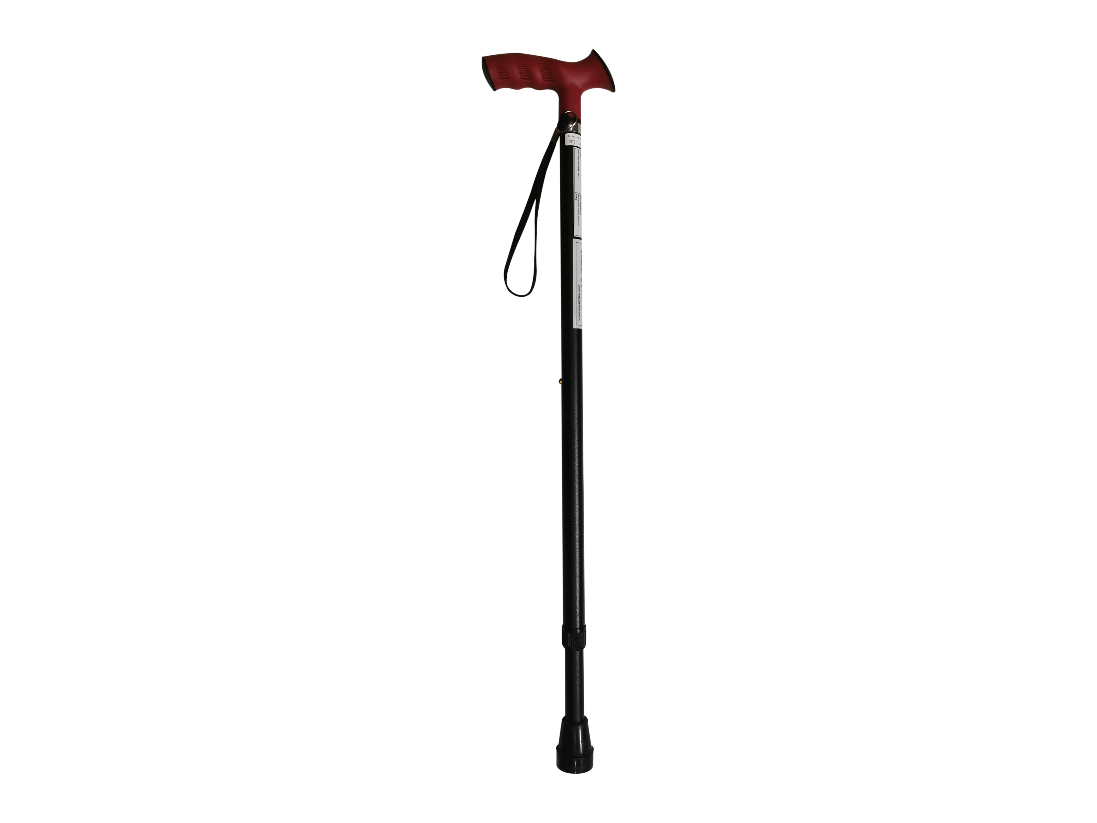 WALKING STICK COMFORT GRIP RED ON BLACK 19mm/15mm SHAFT DIAMETER