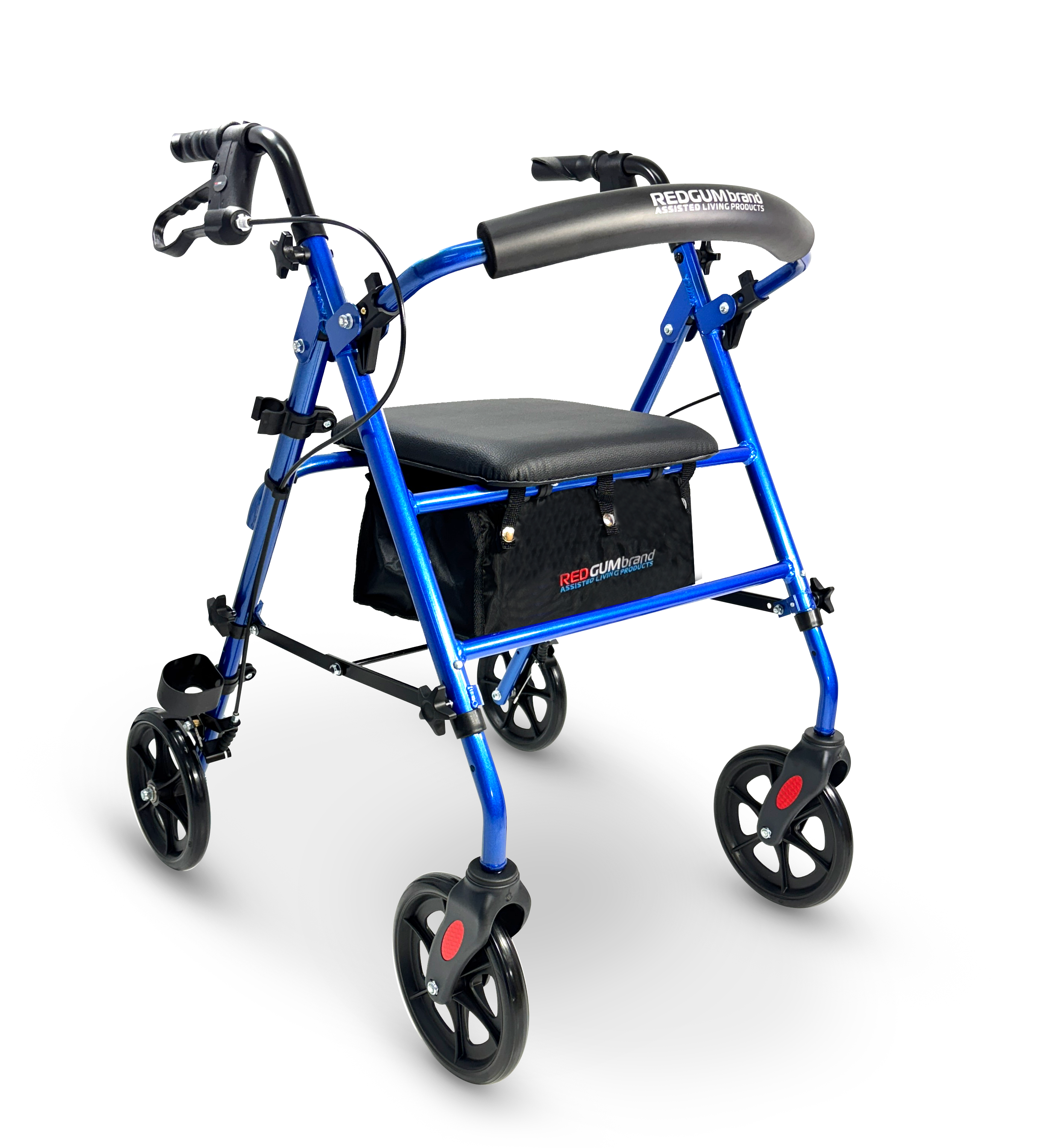 HEIGHT ADJUSTABLE SEAT WALKER - NEW 8" WHEEL