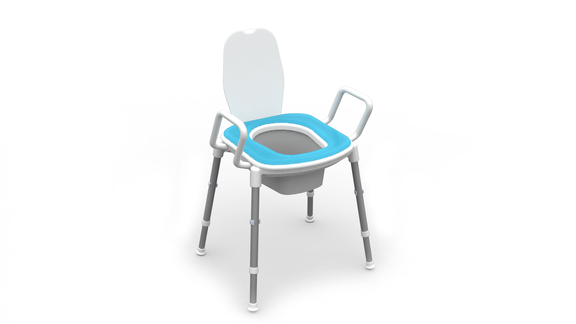 Space Saver Toilet Seat Raiser - Gel Pad