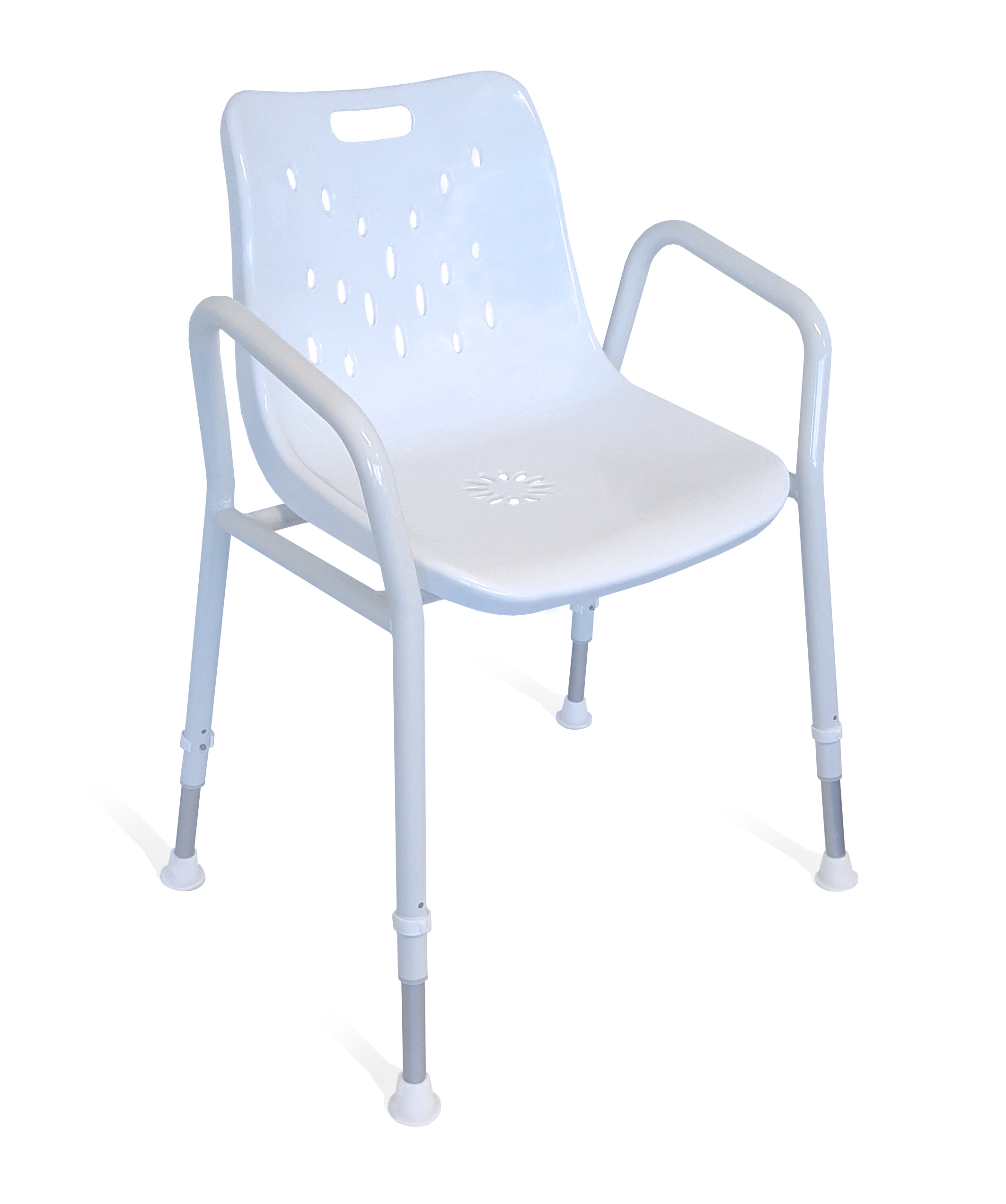 High User Capacity Aluminium Shower Chair supplied in KD Packaging