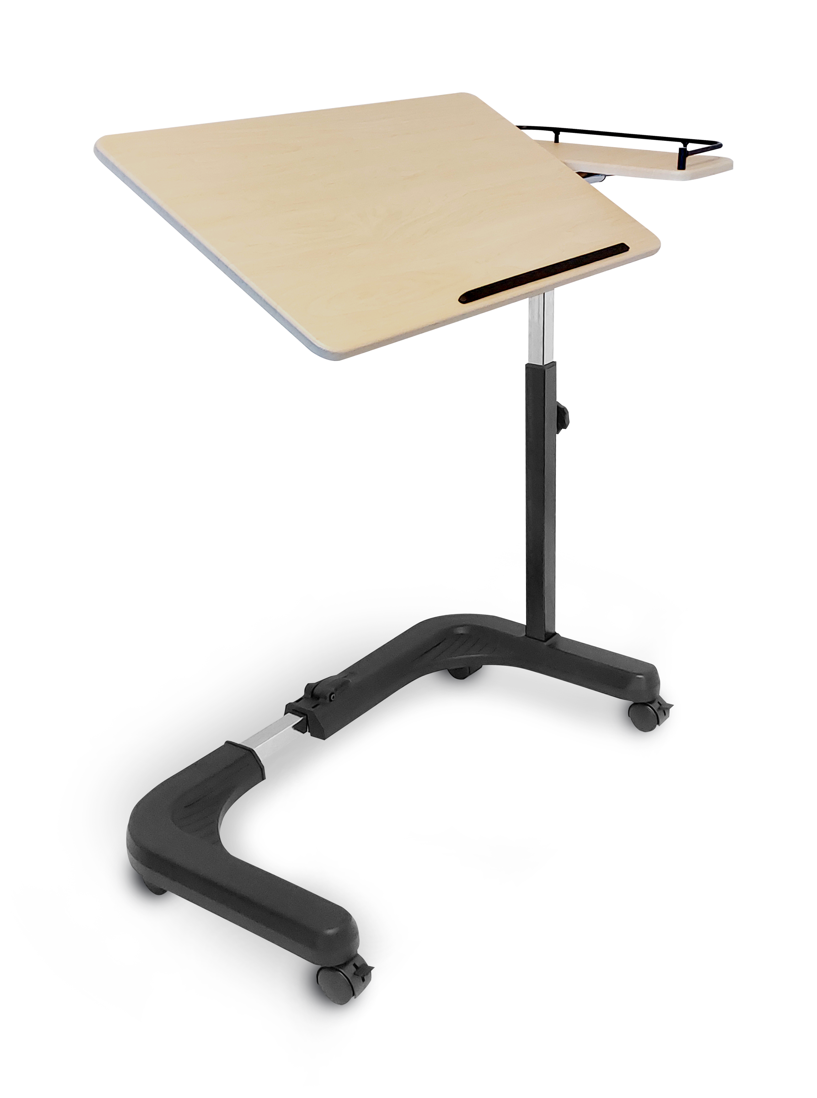 OVER BED CHAIR TABLE BEECH TIMBER FINISH