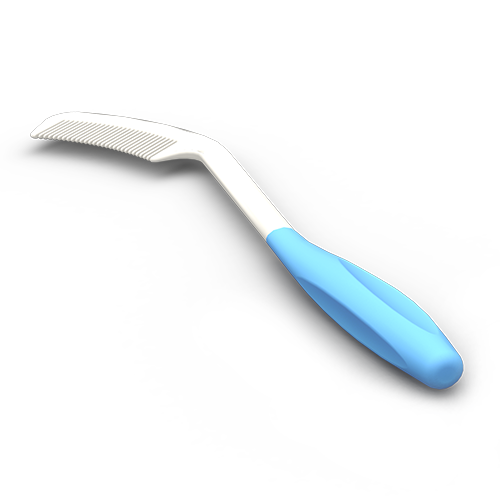 LONG HANDLE COMB WITHMCOMFORT GRIP HANDLE IN DISPLAY PACKAGING