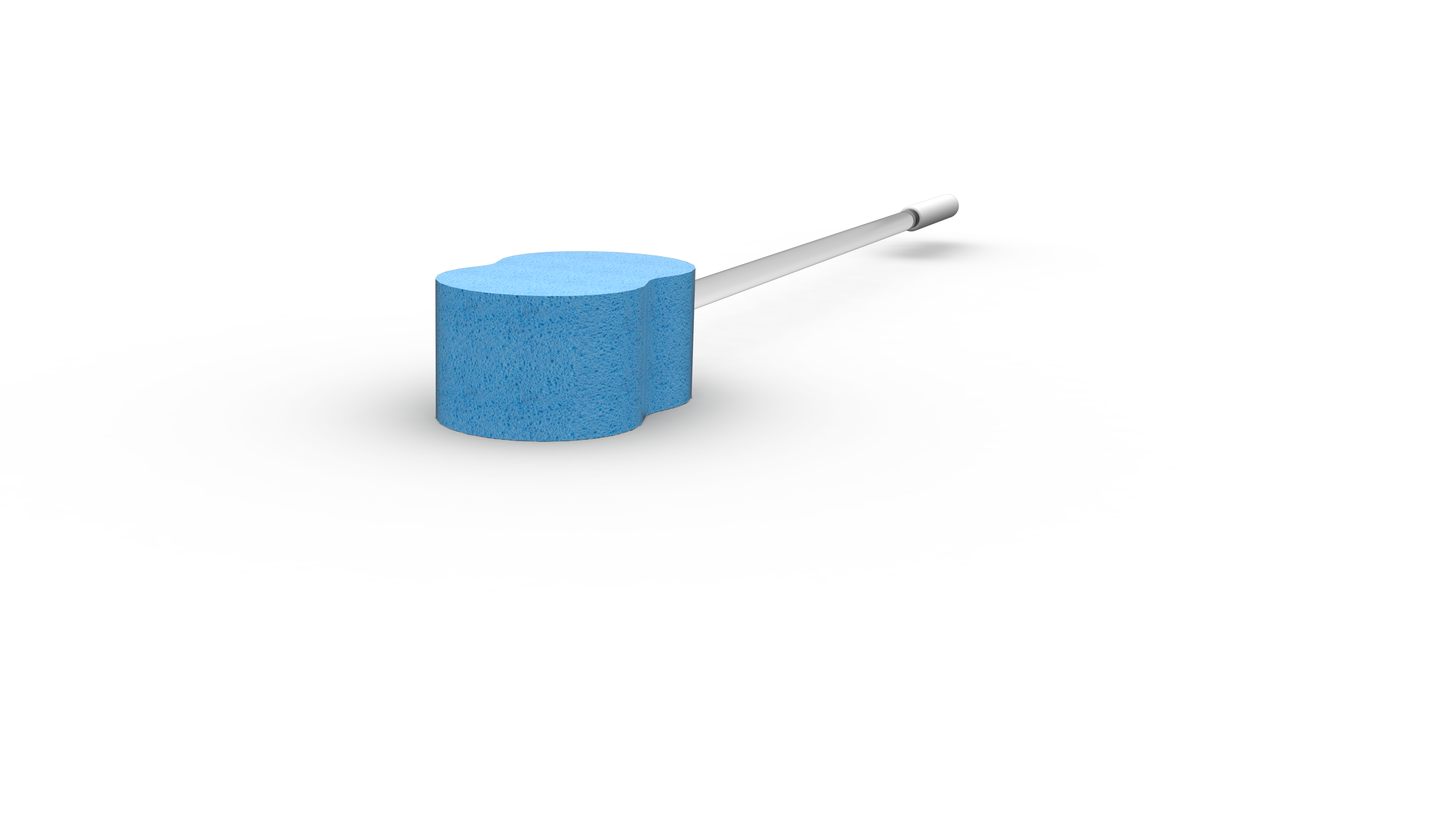 LONG HANDLE SPONGE WITH HIGH DENSITY SPONGE IN DISPLAY PACKAGING