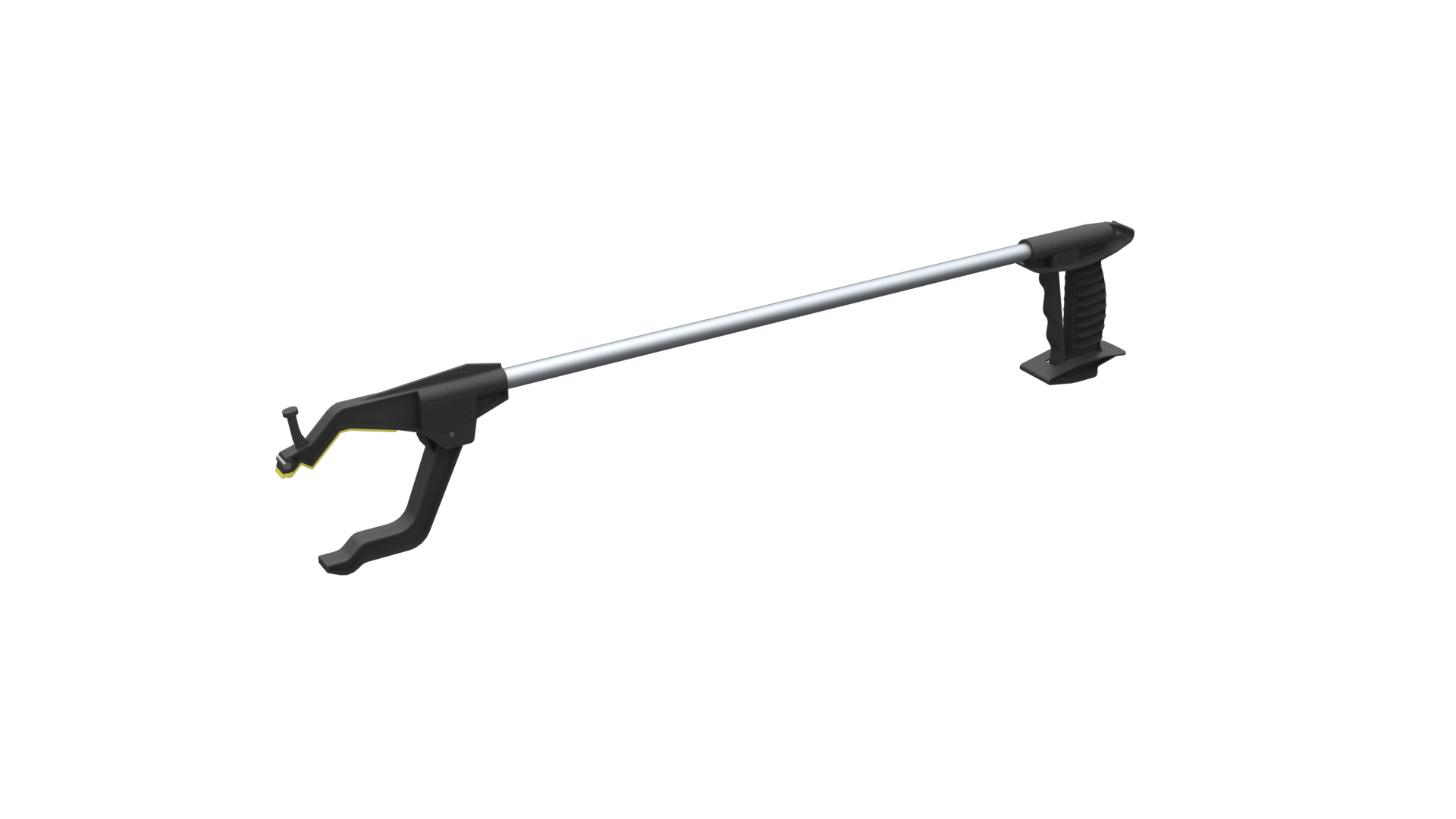 Reacher tool with rotating head, magnet & hook